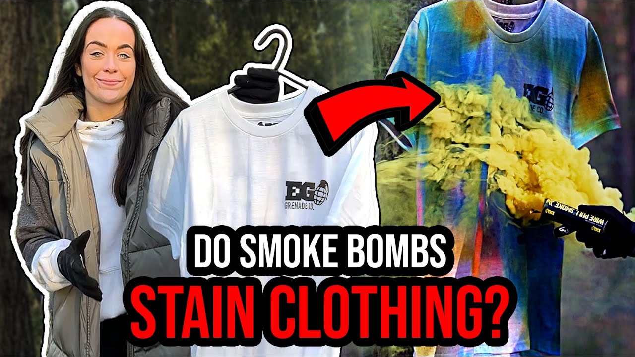 Do SMOKE BOMBS stain clothing? - enola gaye smoke bombs