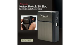 Pratinjau video produk Firetric Focus Kotak Rokok 20 Slot dengan Korek Elektrik Removable - JD-YH035A