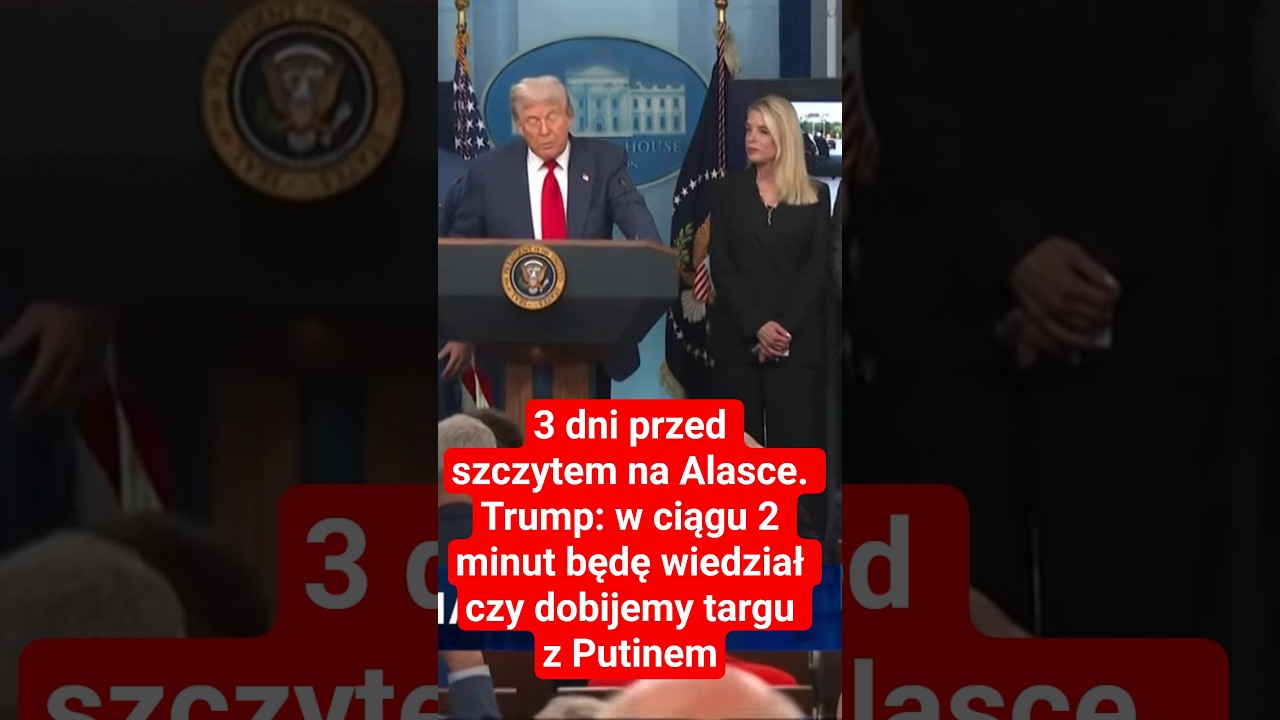 3 dni przed szczytem na Alasce. Trump: w ciągu 2 minut będę wiedział czy dobijemy targu z Putinem