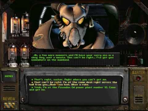 Fallout 2 has interesting dialogue - YouTube