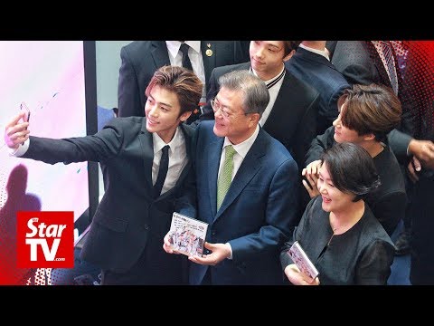 Lucky fans meet K-pop boy group NCT