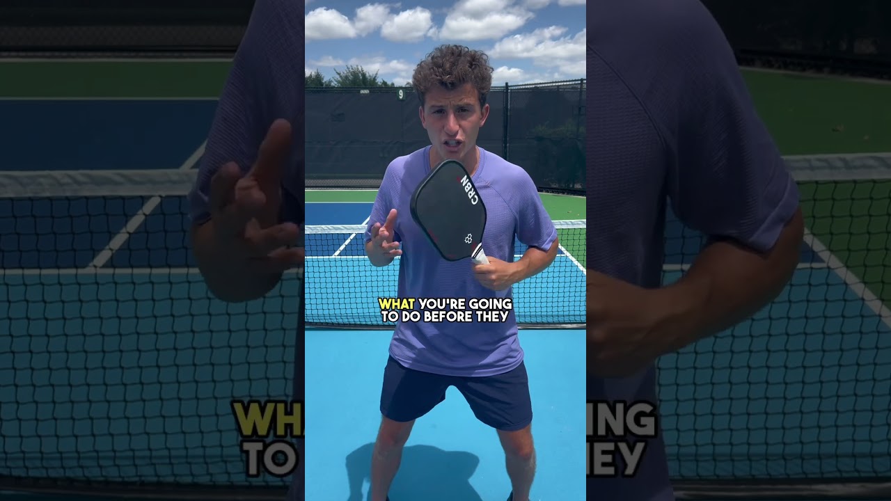 How to STOP hitting OUT balls! #pickleballtips #pickleball #shorts