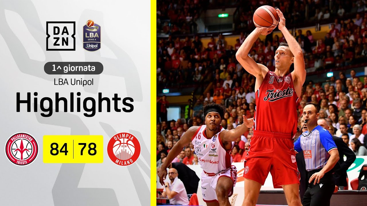 L'OLIMPIA MILANO PERDE all'ESORDIO: Trieste-Olimpia Milano 84-78 | LBA | DAZN Highlights