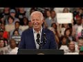 When you get knocked down you get back up! Joe Biden delivers fiery speech at NC rally  - 02:09 min - News - Video