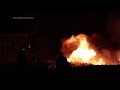 Fire engulfs buildings in industrial area of Kharkiv after Russian drone strike  - 01:02 min - News - Video