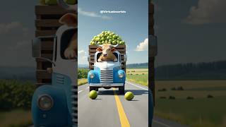 Grandma is hungry and a buffalo brings her a truck full of fruit 🥭🐃😭 #ai #grandmother #buffalo