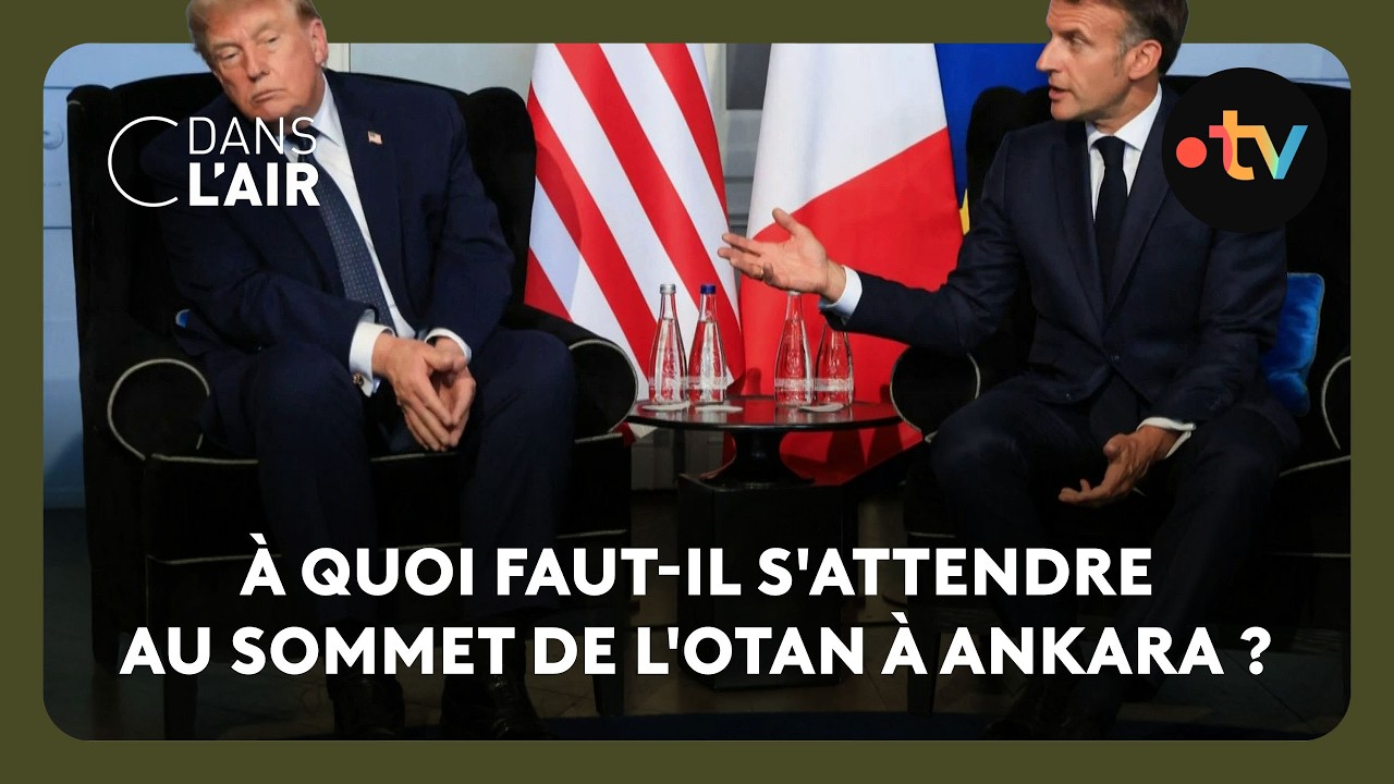 Donald Trump et Emmanuel Macron au sommet de l'Otan