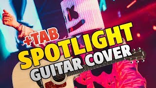 Marshmello x Lil Peep - Spotlight (Fingerstyle Guitar Cover + TAB KARAOKE)