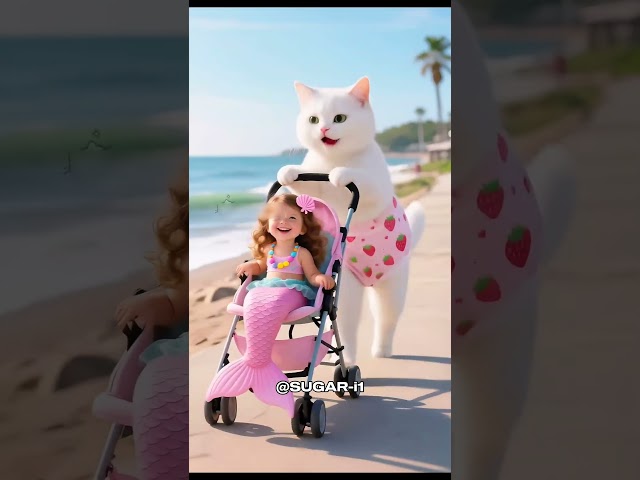 بسبوس انقذ حورية البحر الصغيرة😮🥹