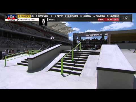 Chad Ortiz wins silver in X Games Mens Skateboard Street - ESPN