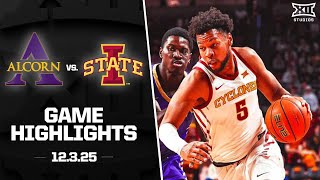 Alcorn State vs. #10 Iowa State Game Highlights | 2025-26 Big 12 Men’s Basketball
