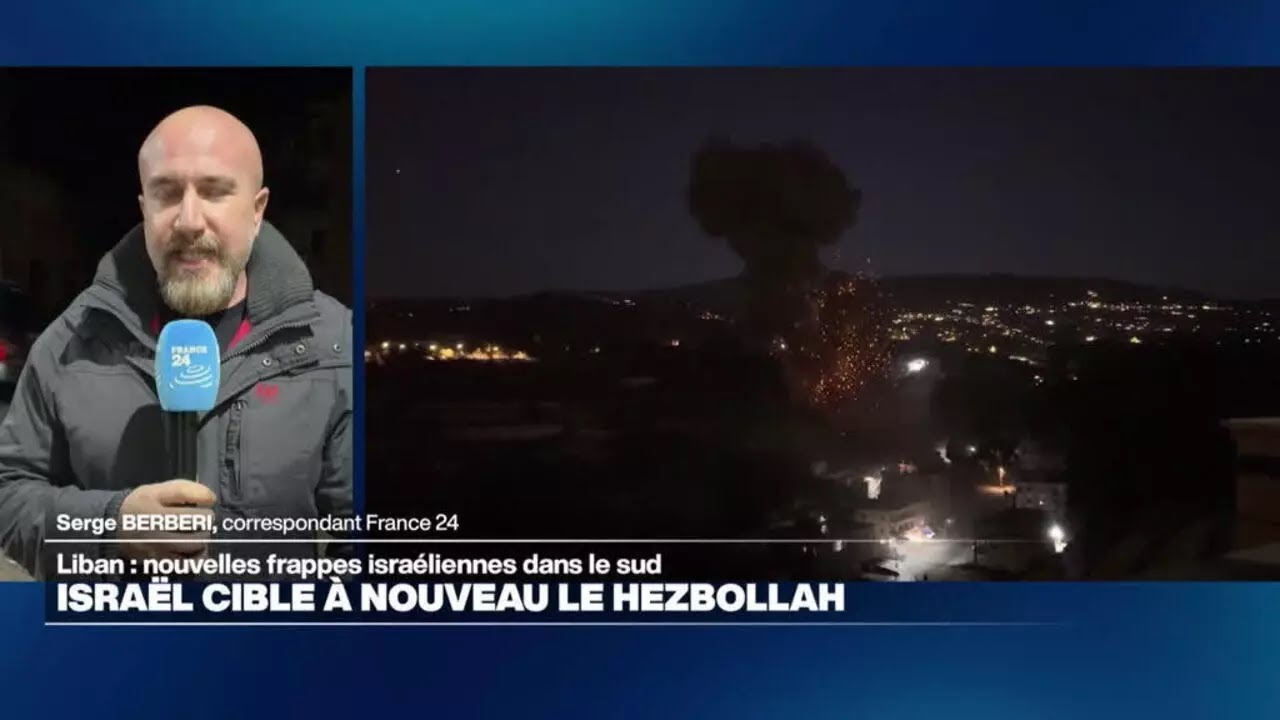Israël mène de nouvelles frappes dans le sud du Liban après un appel à évacuer • FRANCE 24