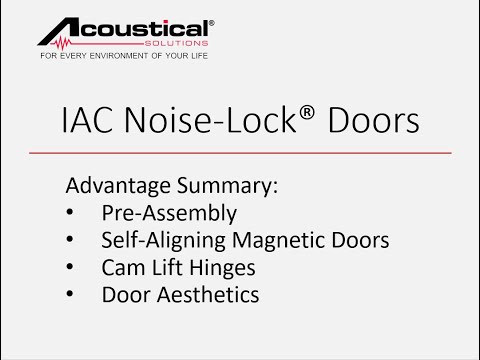 IAC Noise-Lock® Doors vs. Kit-Style Doors