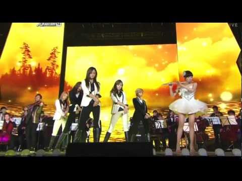 SNSD - T.O.P + Devil's Cry (111229 SBS Gayo Daejun)
