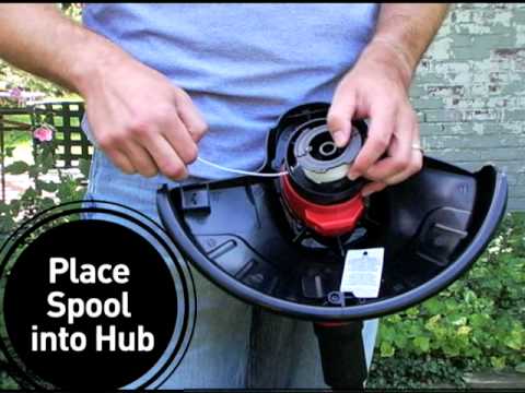 How to Change a String Trimmer Replacement Spool - YouTube