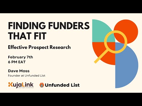 Webinar: Finding Funders that Fit: Effective Prospect Research Webinar