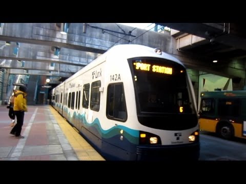 A ride on Sound Transit Central Link LRT - Seattle to SeaTac Airport ...