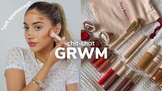 chit-chat grwm using all Rare Beauty products *UNSPONSORED* | first impressions & honest review!