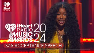 SZA Accepts The Song Of The Year Award At The 2024 iHeartRadio Music Awards