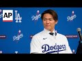 LA Dodgers introduce Yoshinobu Yamamoto