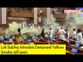 Lok Sabha Intruders Detained | Yellow Smoke still seen | NewsX
