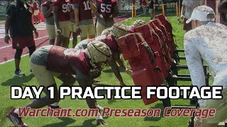 FSU Football | day one RAW FOOTAGE preseason practice | Florida State prepares for Alabama #FSU