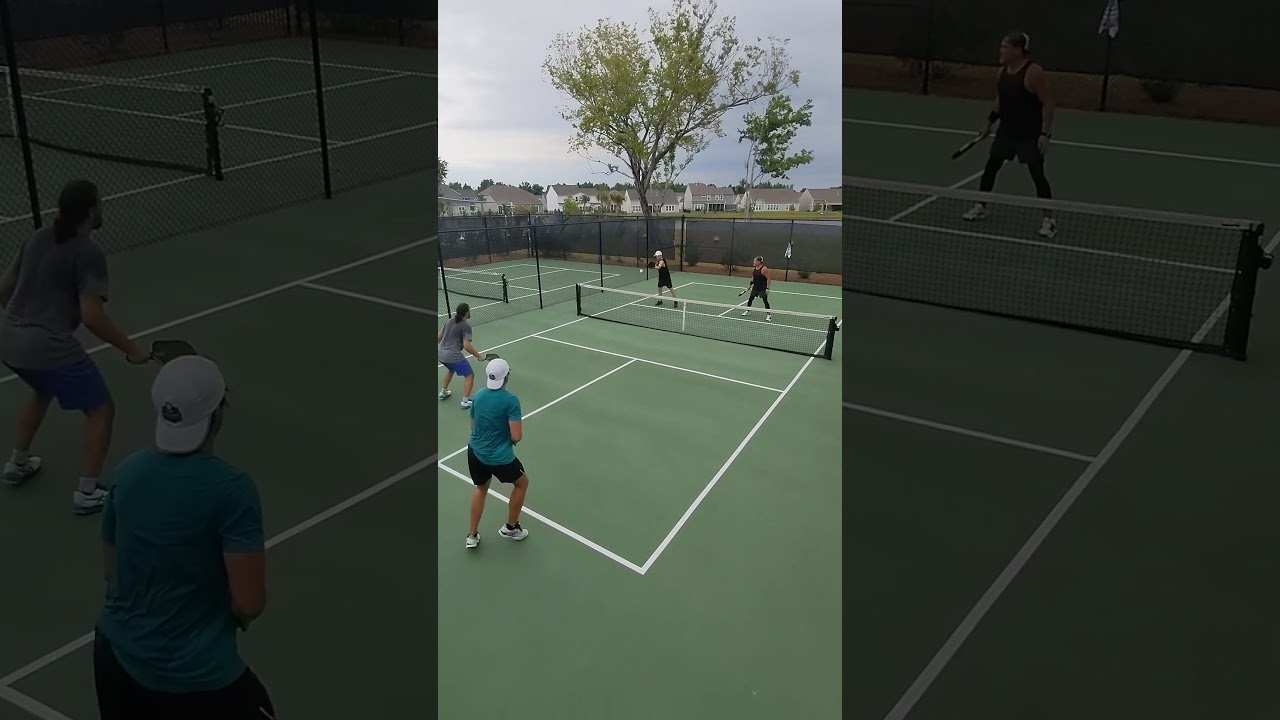 IT WAS OUT! #pickleballdoubles #tennis #pickleballplayers
