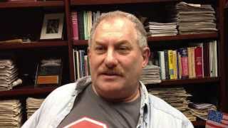 See video of Marc Segre as he talks with News & Observer editor John Drescher about creating relationships with people in need by handing out biscuits Saturday mornings in Moore Square in Raleigh, NC.