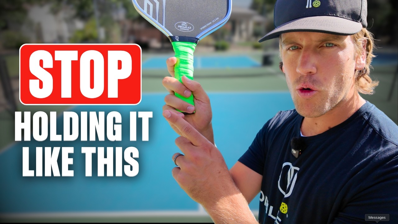 99% of players hold their paddle wrong. Hold your grip like this instead.