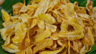 CHUỐI XANH CHIÊN ĐƯỜNG giòn rụm thơm béo - Cách làm mới giúp Chuối giòn lâu không bị mềm