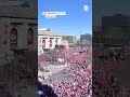 Chaotic scenes as shots rang out and terrified fans fled Kansas City Chiefs Super Bowl celebration.  - 00:32 min - News - Video