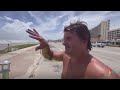 Windsurfers in Galveston enjoy Hurricane Beryls waves - before being told to leave  - 01:08 min - News - Video
