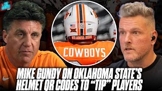 Mike Gundy Breaks Down Oklahoma State's QR Codes For Fans To "Tip" Players | Pat McAfee Show