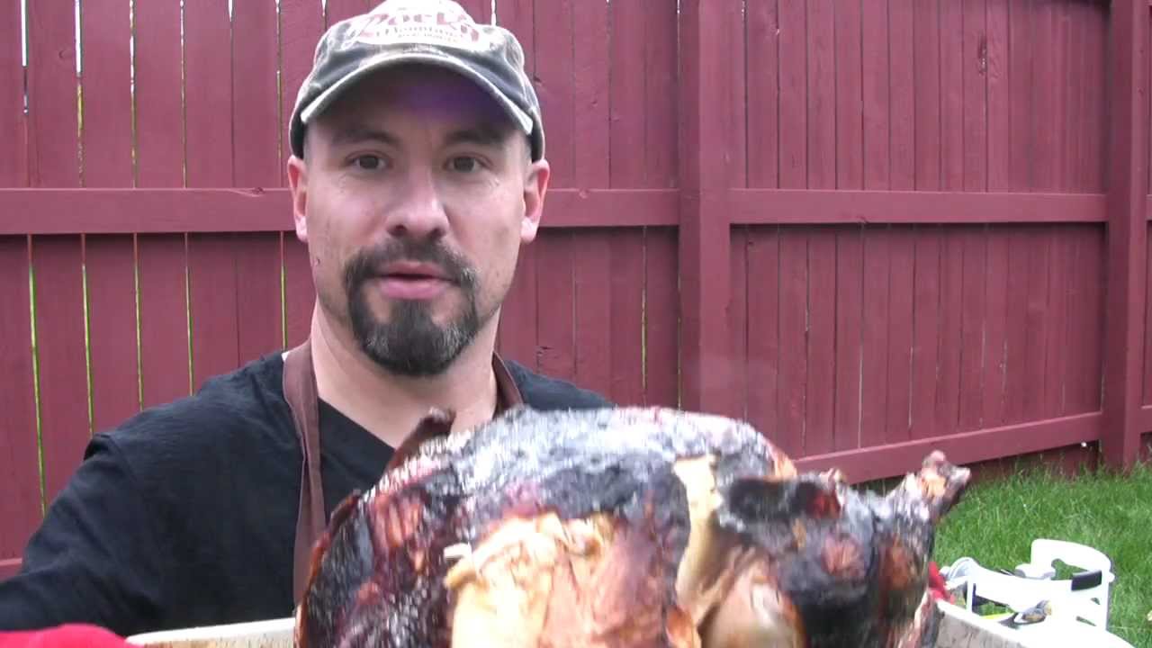 Frying a turkey with "The Big Easy" Infrared Fryer by CharBroil YouTube