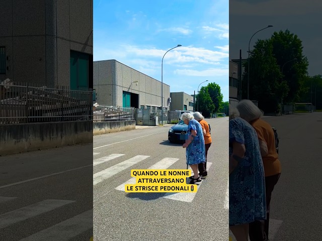 QUANDO LE NONNE ATTRAVERSANO LE STRISCE PEDONALI 🚦 - iPantellas