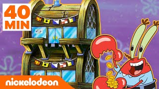 سبونج بوب | 40 دقيقة من إعادة تصميم محل مقرمشات سلطع! | Nickelodeon Arabia