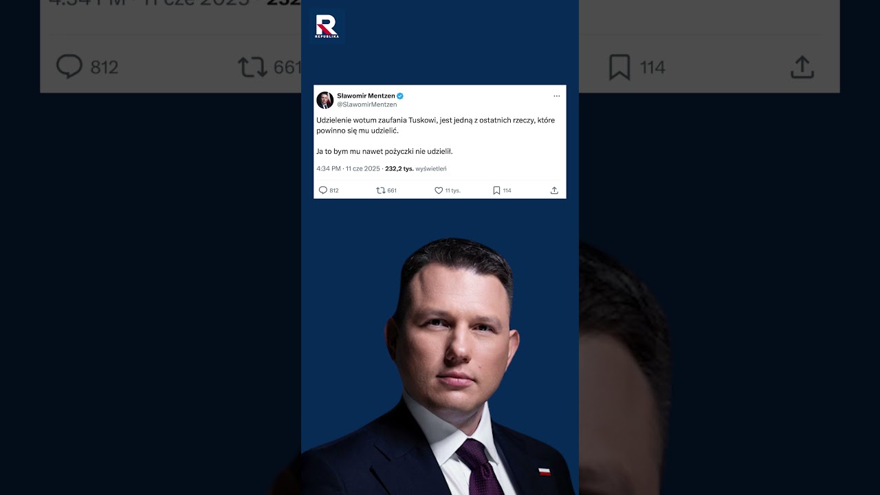 Mentzen po wotum zaufania: Tuskowi nie dałbym choćby pożyczki!