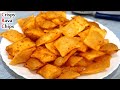 మైదా,గోధుమపిండి,బియ్యంపిండి లేకుండా చిటికెలో కర కర లాడే చిప్స్ నెల రోజులు తినచ్చు | Rava Chips 5min