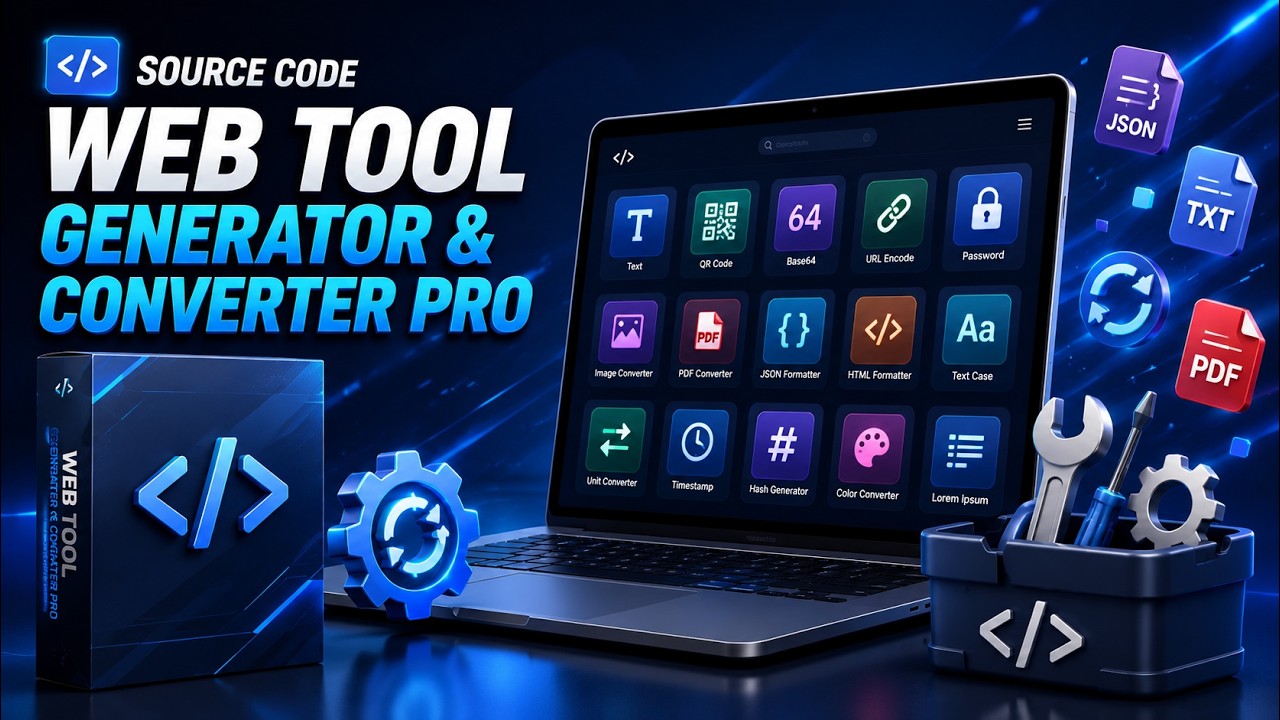 Source Code Web Tool Generator & Converter Pro