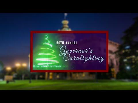 screenshot of youtube video titled 56th Annual Governor's Carolighting