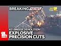 SkyTeam 11 raw video: Explosives break apart Key Bridge