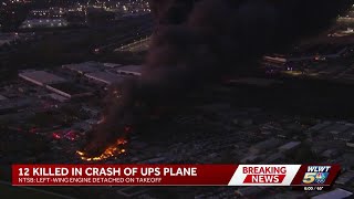 12 dead after UPS plane crash in Louisville; child believed to be among victims
