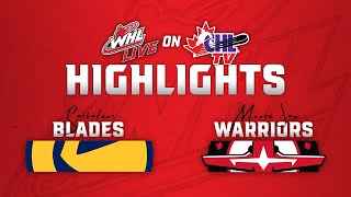 Saskatoon Blades at Moose Jaw Warriors 01/04 | WHL Highlights 2024-25