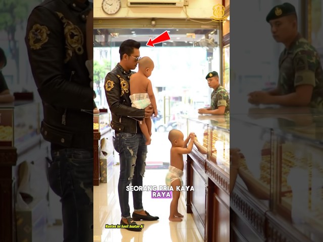 Seorang pria penganut pesugihan tuyul sedang beraksi ditoko emas wak😱