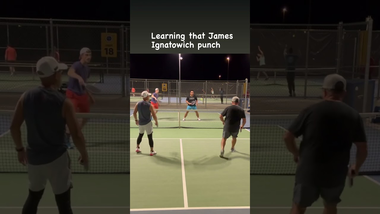 Learning that James Ignatowich Punch #pickleball #Highlights #Sports #Fun #Action