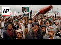 Weekly demonstration held in Yemen in support of Palestinians in Gaza