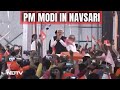 PM Modi Holds Mega Roadshow In Gujarats Navsari