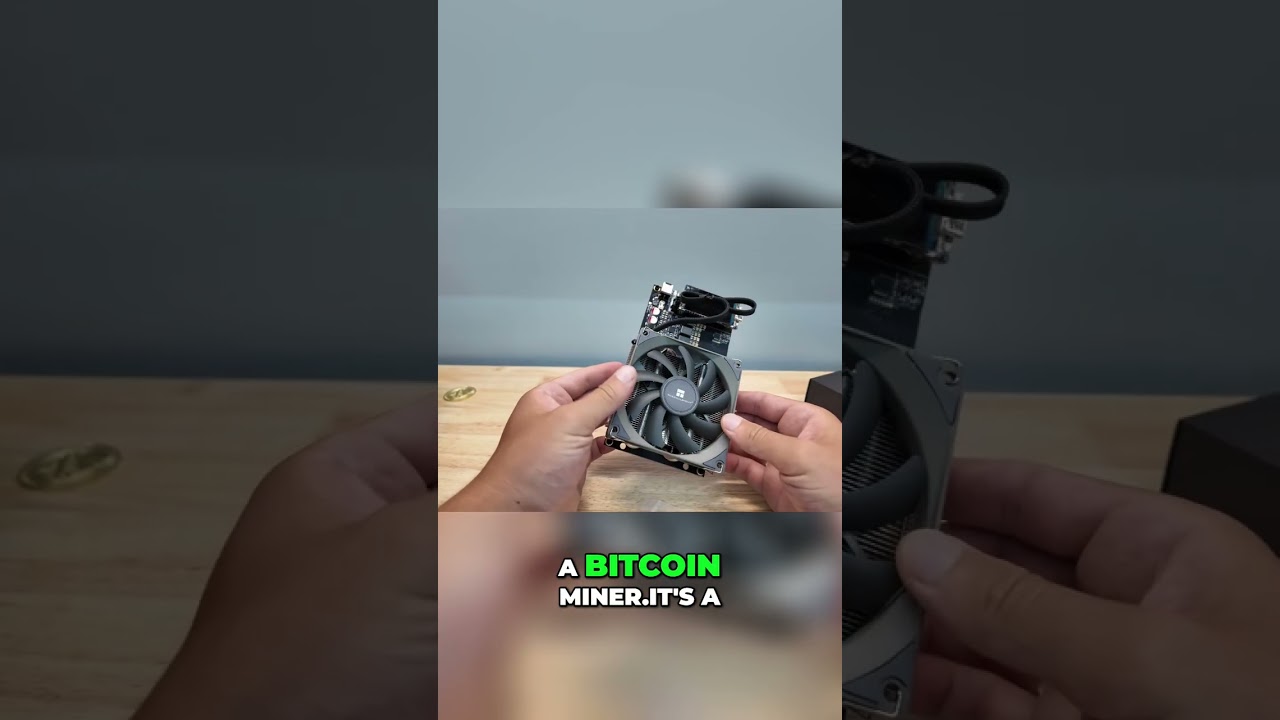 Quiet Bitcoin Miner: Fun Tech for Your Desk & Price Ticker! shorts