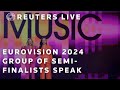LIVE: Eurovision semi-finalists speak ahead of contest grand final