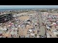 Unseen Footage : Drone Footage: Displaced Palestinians Camps in Rafah | Aftermath of Conflict |